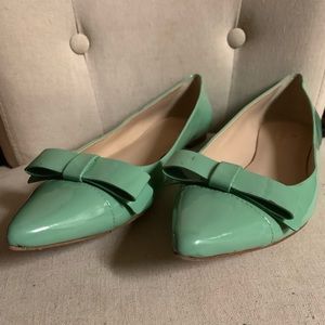 Kate space pointed toe flats with bow
